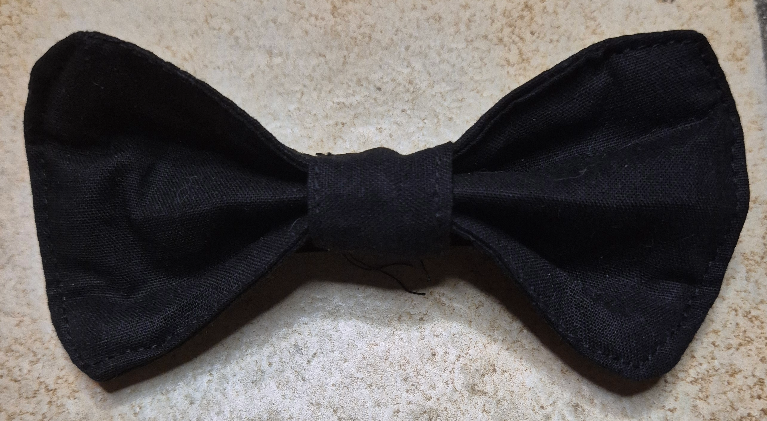 Noeud en barrette «Ombre Elegante» coton noir