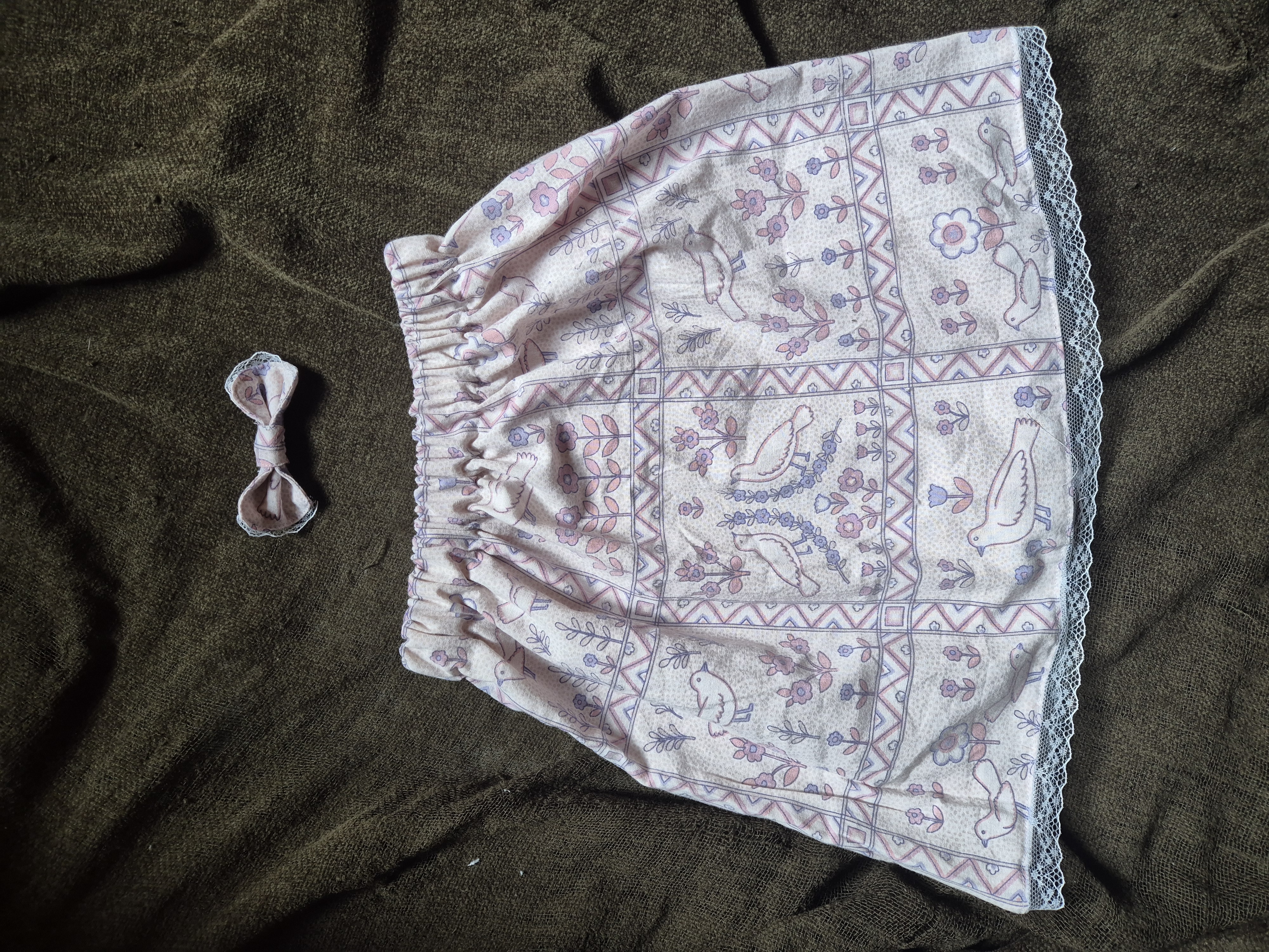 Lot jupe Espoir enfant et noeud en barrette